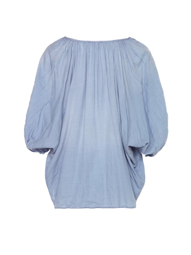 juliette blouse denim gauze juliette blouse denim gauze
