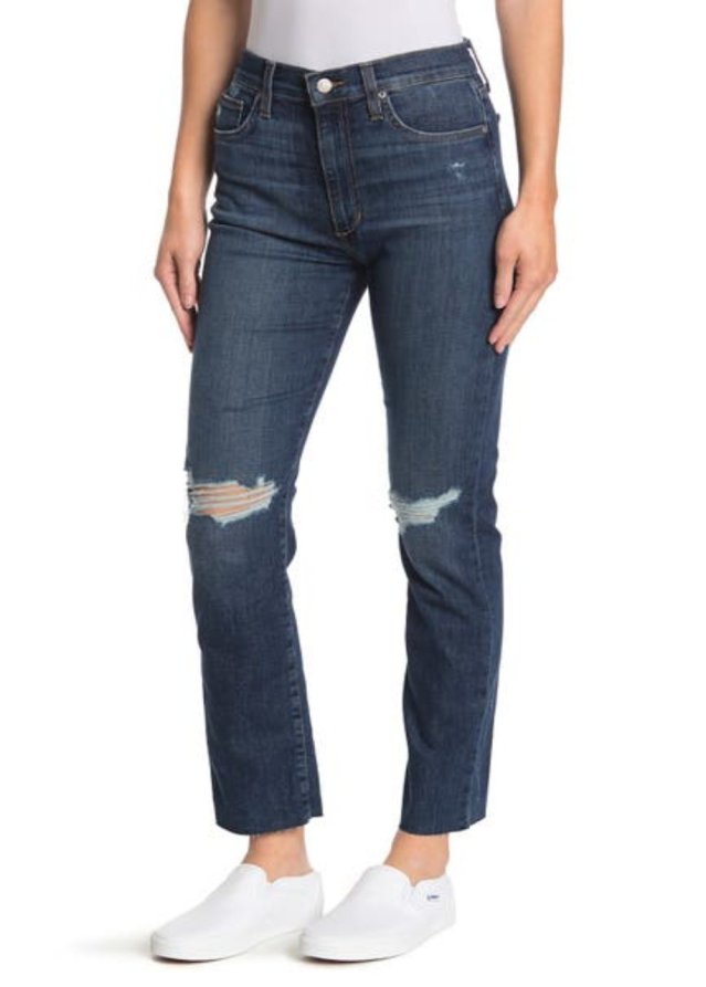 HIGH RISE STRAIGHT ANKLE W/ CUT HIGH RISE STRAIGHT ANKLE W/ CUT