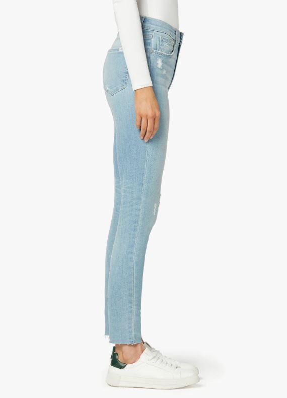 LARA MID RISE STRAIGHT ANKLE W/ CUT LARA MID RISE STRAIGHT ANKLE W/ CUT