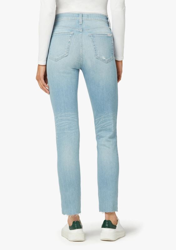 LARA MID RISE STRAIGHT ANKLE W/ CUT LARA MID RISE STRAIGHT ANKLE W/ CUT
