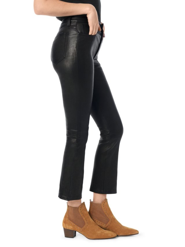 stretch leather the cropped boot stretch leather the cropped boot