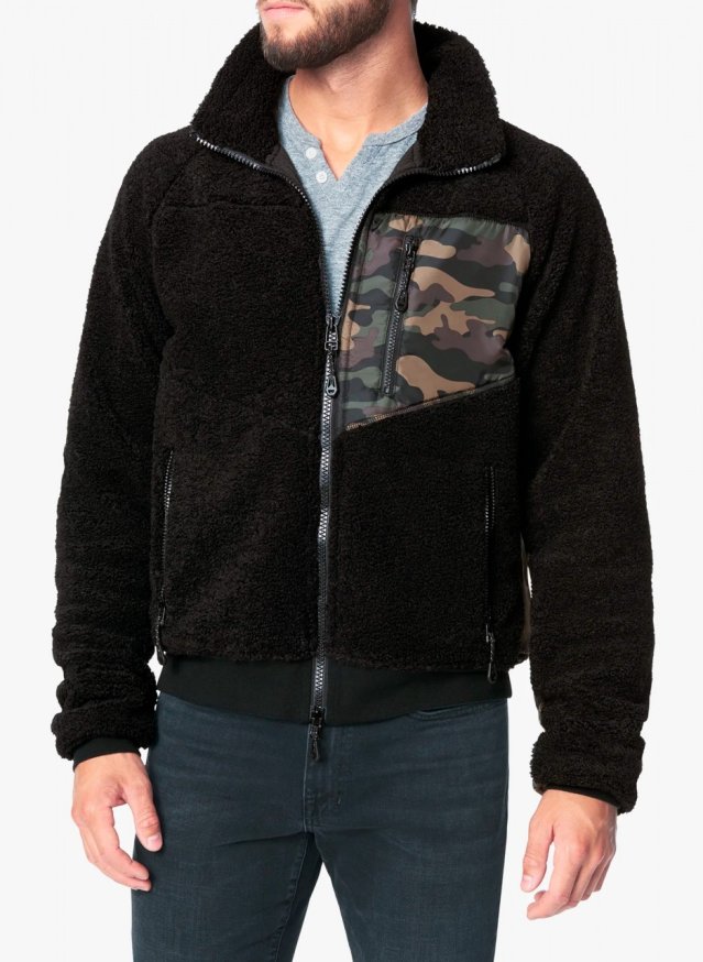 SPLICED SHERPA JACKET SPLICED SHERPA JACKET