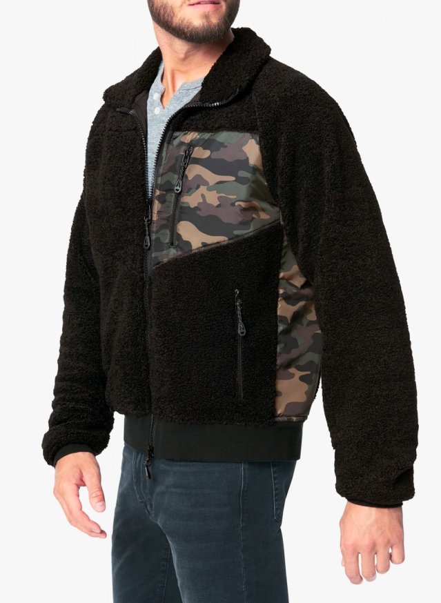 SPLICED SHERPA JACKET SPLICED SHERPA JACKET