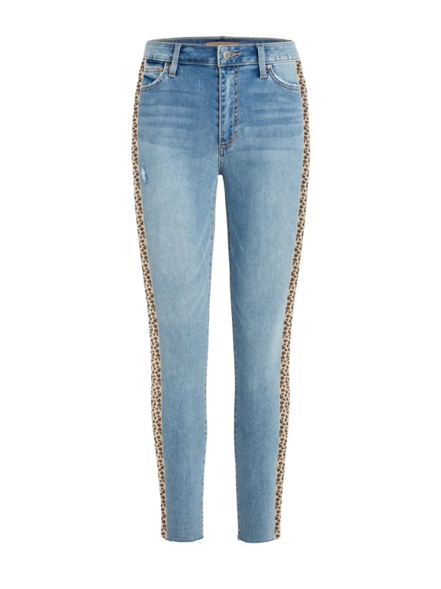 the charlie ankle leopard side stripe the charlie ankle leopard side stripe