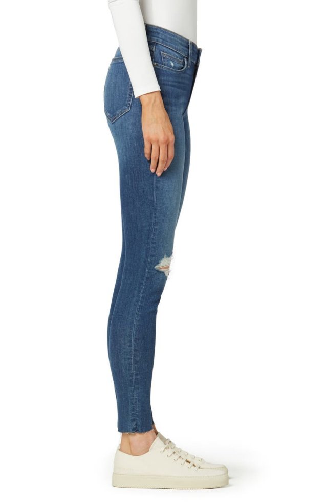 MID RISE SKINNY ANKLE DESTR W/ CUT MID RISE SKINNY ANKLE DESTR W/ CUT