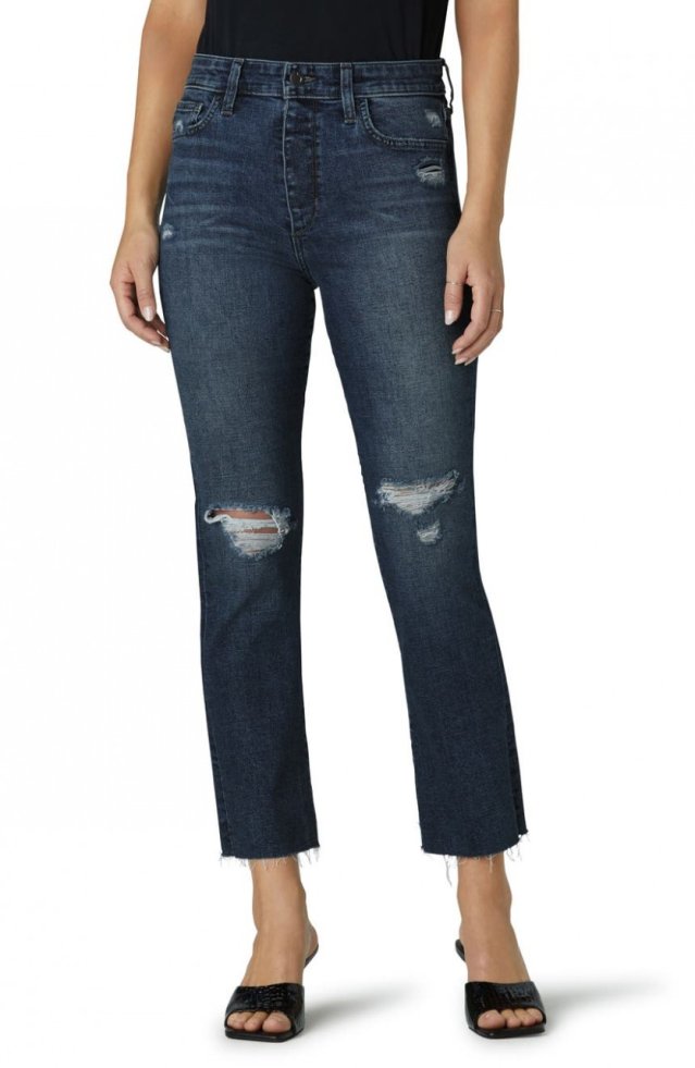 HIGH RISE STRAIGHT ANKLE W/ CUT HIGH RISE STRAIGHT ANKLE W/ CUT