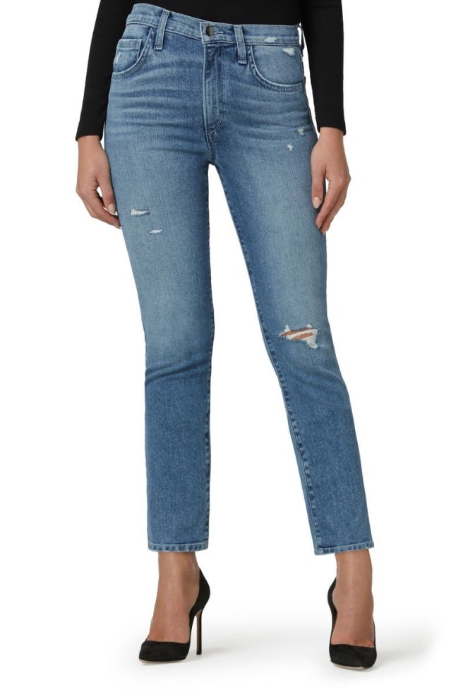 HIGH RISE STRAIGHT ANKLE W GRINDED HEM HIGH RISE STRAIGHT ANKLE W GRINDED HEM