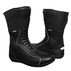 BOTAS R7 RACING NEGRO R7-0923 DEPORTIVA LARGAS PIEL | KIN MOTOS.COM