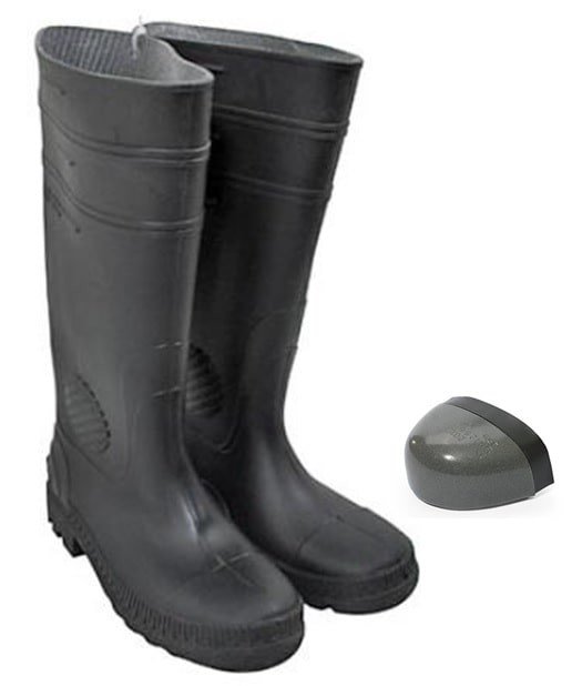 BOTA DE HULE NEGRA CON CASQUILLO » PEINSA Equipo de Seguridad