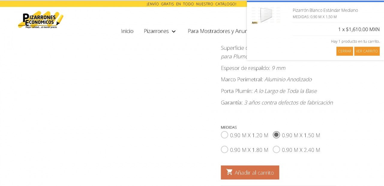 Pizarrones Blancos para Plumones