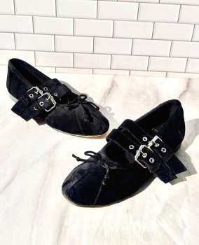 Flats Mia terciopelo