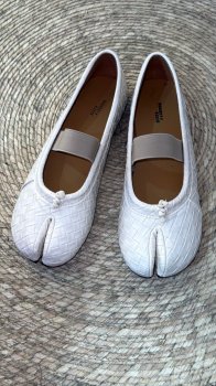 Flats Camelia tejido hueso