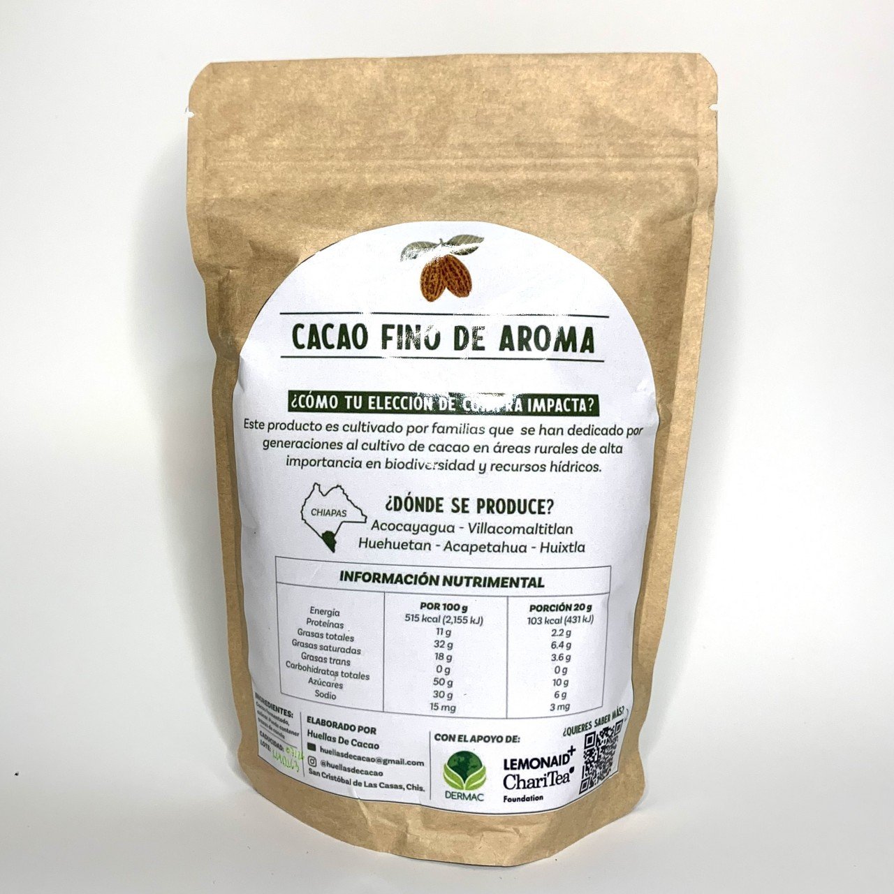 Chocolate de mesa en polvo