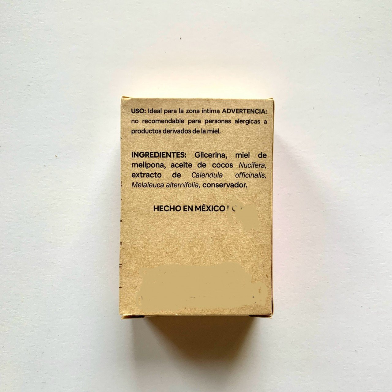 Jabón íntimo con miel melipona