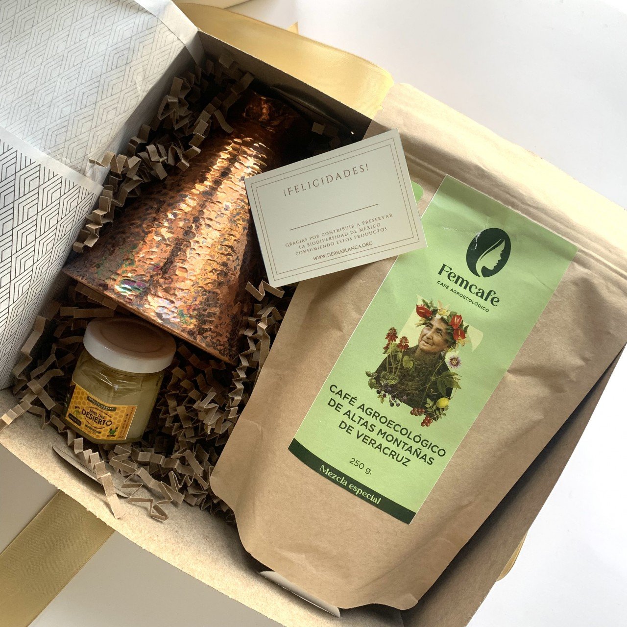 Kit Cafetera de Cobre