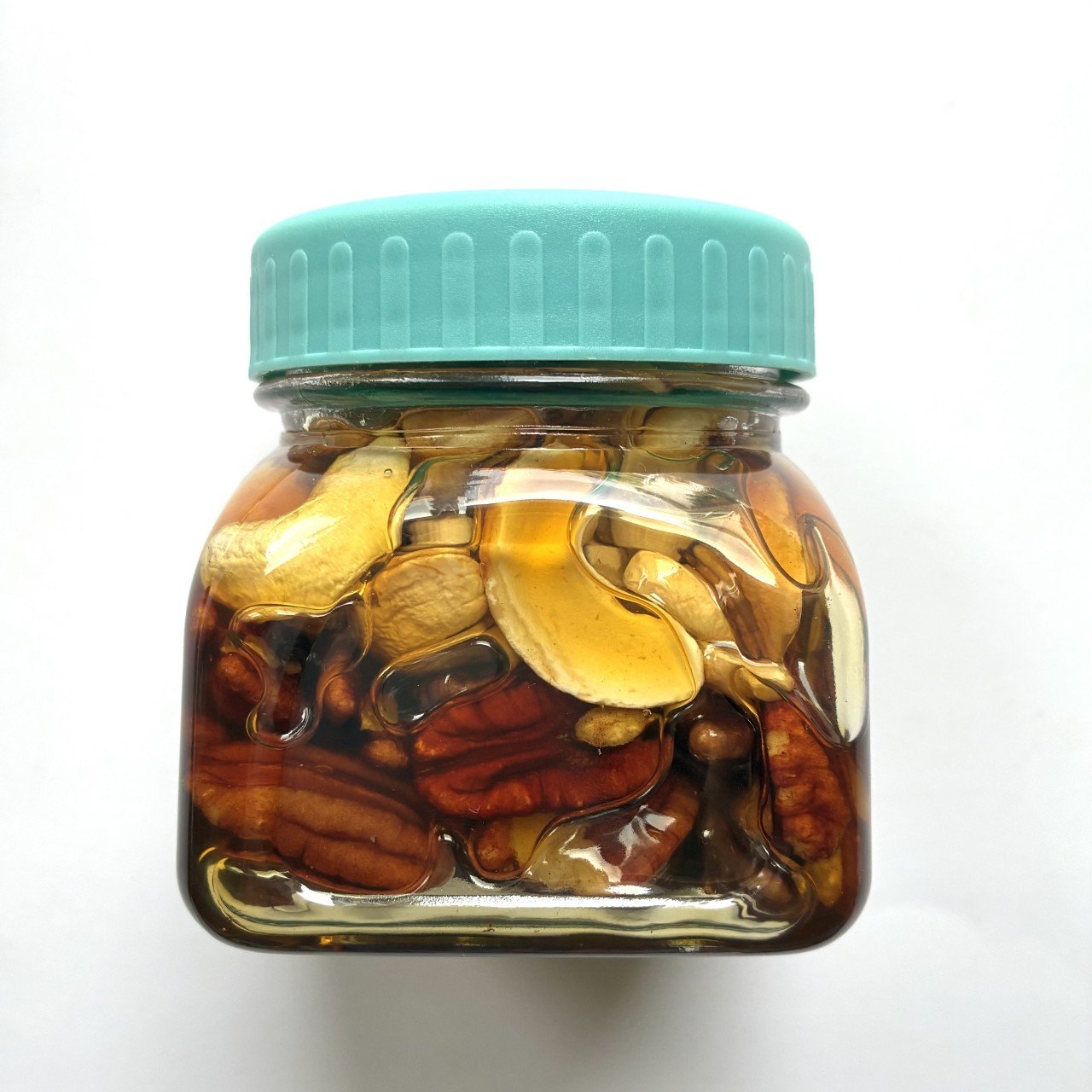 Nueces con miel de abeja orgánica