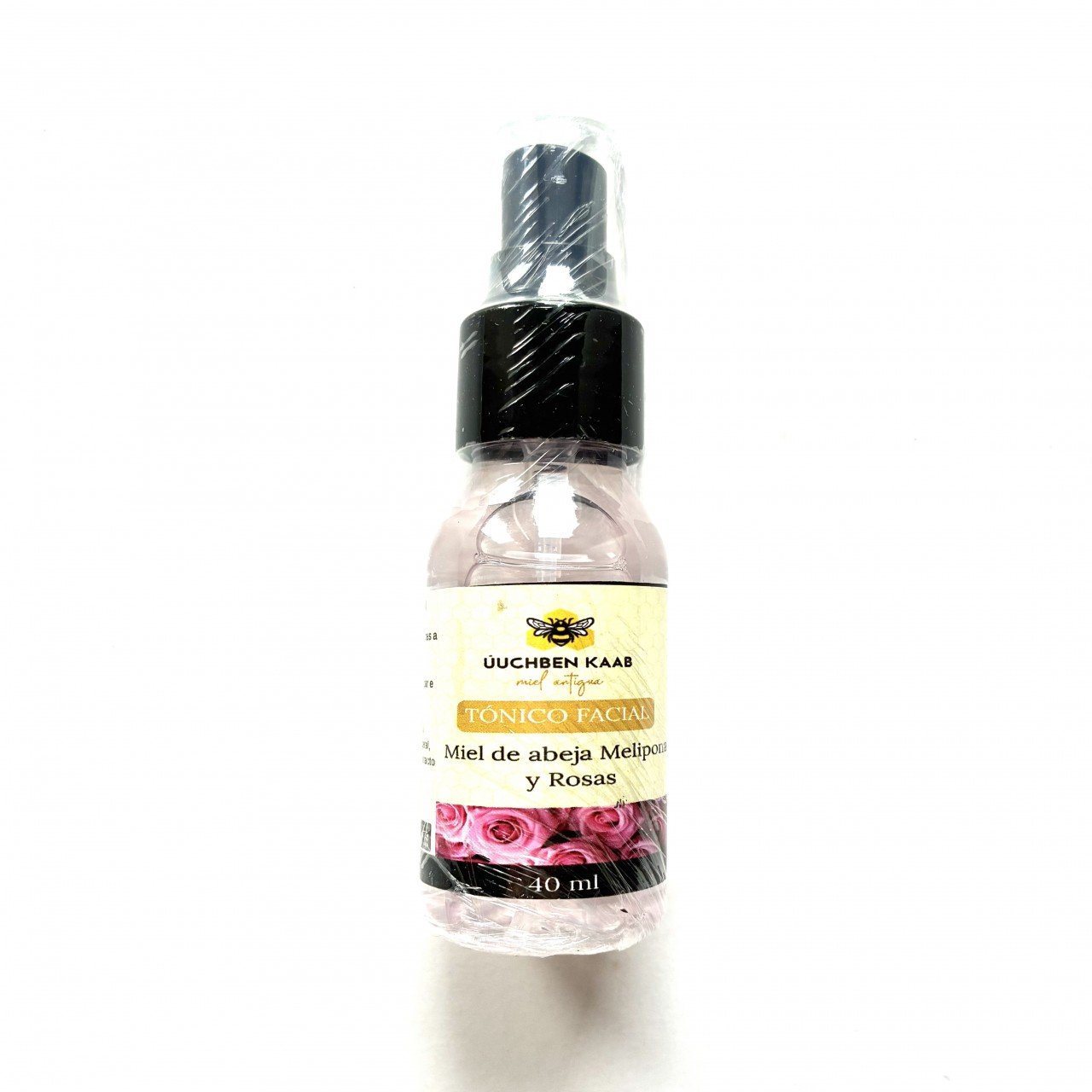 Tónico facial con miel melipona y agua de rosas