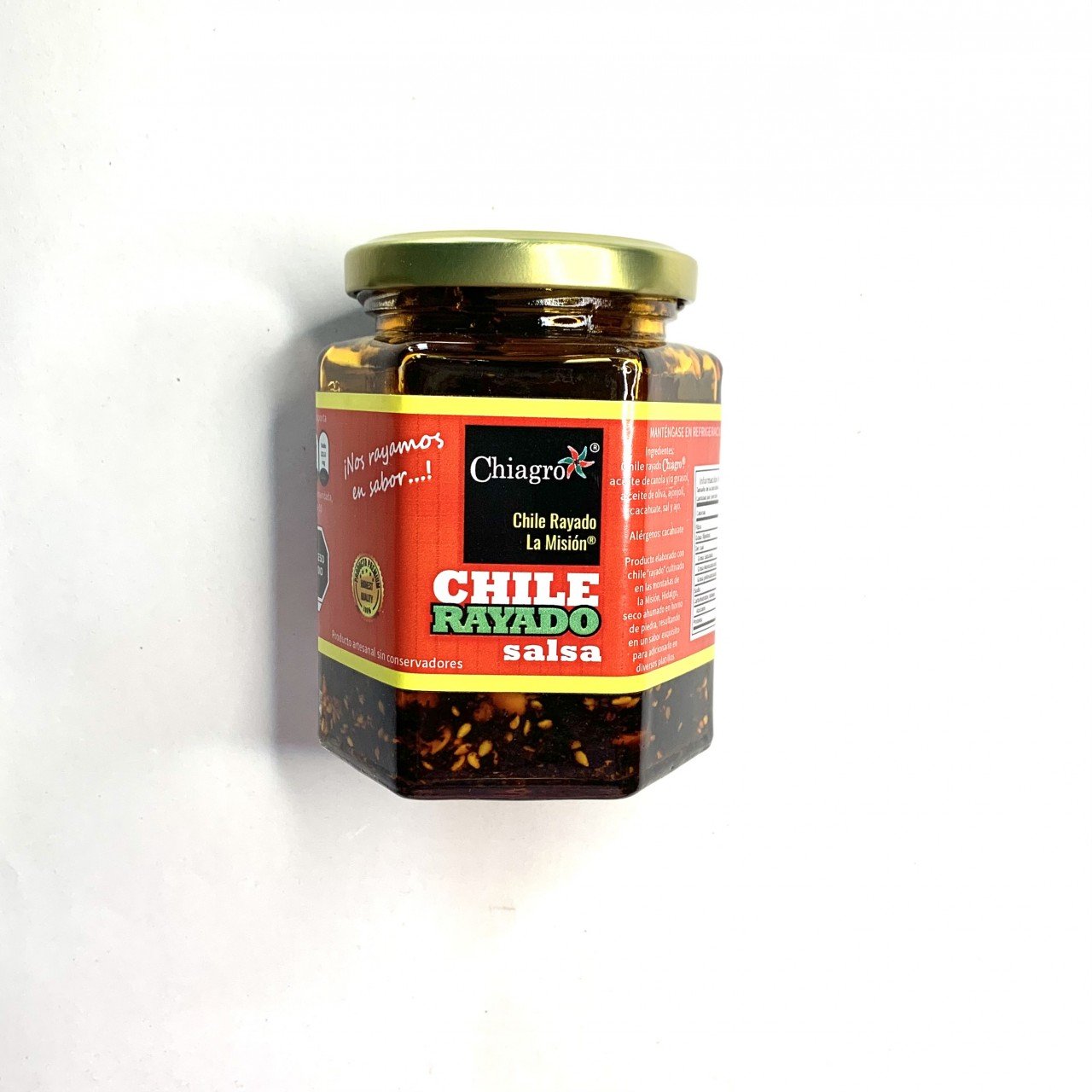 Salsa macha de chile rayado